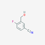 Structure of 4-fluoro-3-(hydroxymethyl)Benzonitrile