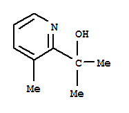 2-(3-Methylpyridin-2-yl)propan-2-ol结构式