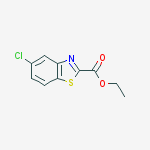 Structure of 5-CHLORO-2-BENZOTHIAZOLECARBOXYLIC ACID ETHYL ESTER