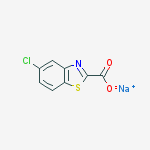 Sodium 5-chlorobenzo[d]thiazole-2-carboxylate结构式