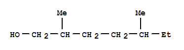 Structure of 2,5-dimethylheptan-1-ol