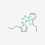 Bis(n-propylcyclopentadienyl)hafnium Dichloride结构式