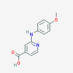 Structure of 2-[(4-methoxyphenyl)amino]isonicotinic acid