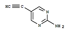 Structure of 2-Pyrimidinamine,5-ethynyl-