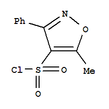5-METHYL-3-PHENYL-4-ISOXAZOLESULFONYL CHLORIDE结构式
