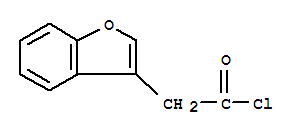 Structure of BENZO[B]FURAN-3-YLACETYL CHLORIDE