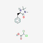 Structure of (5R)-(+)-2,2,3-TRIMETHYL-5-BENZYL-4-IMIDAZOLIDINONE DICHLOROACETIC ACID
