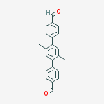 Structure of [1,1':4',1''-Terphenyl]-4,4''-dicarboxaldehyde, 2',5'-dimethyl- (9CI)