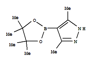 Structure of 3,5-DIMETHYLPYRAZOLE-4-BORONIC ACID, PINACOL ESTER