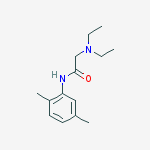 2-(diethylamino)-n-(2,5-dimethylphenyl)acetamide结构式