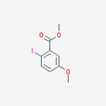 2-IODO-5-METHOXYBENZOIC ACID METHYL ESTER> 95 %结构式