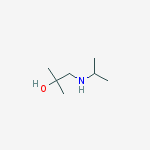 Structure of 2-methyl-1-(propan-2-ylamino)propan-2-ol