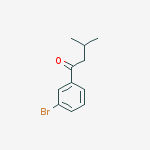 Structure of 1-(3-Bromophenyl)-3-methylbutan-1-one