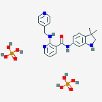Structure of N-(3, 3-Dimethyl-2, 3-dihydro-1H-indol-6-yl)-2-[(pyridin-4-ylmethyl)amino]pyridine-3-carboxamide bis(phosphate)