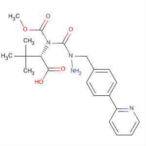 Structure of L-Valine, N-(methoxycarbonyl)-3-methyl-,2-[[4-(2-pyridinyl)phenyl]methyl]hydrazide