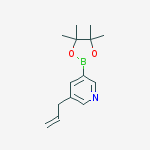 Structure of 3-(2-Propen-1-yl)-5-(4,4,5,5-tetraMethyl-1,3,2-dioxaborolan-2-yl)-pyridine