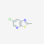 6-Chloro-2-methylthiazolo[5,4-b]pyridine结构式