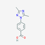 4-(3,5-Dimethyl-1H-1,2,4-triazol-1-yl)benzoic acid结构式