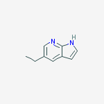 Structure of 5-ethyl-1H-pyrrolo[2,3-b]pyridine
