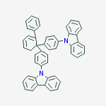 Structure of 9H-CARBAZOLE,9,9'-[1,1':2',1':2',1'-QUATERPHENYL]-4,4'-DIYLBIS-