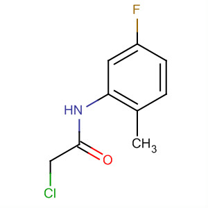 Structure of Acetamide, 2-chloro-N-(5-fluoro-2-methylphenyl)-
