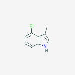 Structure of 4-chloro-3-Methyl-1h-indole