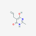 5-ALLYL-2-METHYL-4,6-PYRIMIDINEDIOL结构式