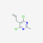 5-ALLYL-4,6-DICHLORO-2-METHYLPYRIMIDINE结构式