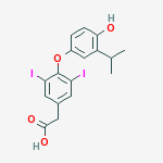 Structure of 4-(4-hydroxy-3-isopropylphenoxy)-3,5-diiodophenylacetic acid