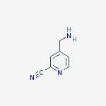 4-AMINOMETHYL-PYRIDINE-2-CARBONITRILE结构式