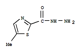 Structure of 2-Thiazolecarboxylic  acid,  5-methyl-,  hydrazide