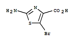 Structure of 2-AMINO-5-BROMOTHIAZOLE-4-CARBOXYLIC ACID