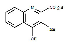 Structure of 2-Quinolinecarboxylicacid, 4-hydroxy-3-methyl-