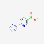 Structure of (4-methyl-6-pyrazol-1-ylpyridin-3-yl)boronic Acid