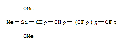 Structure of 1H,1H,2H,2H-PERFLUOROOCTYLMETHYLDIMETHOXYSILANE