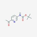 Structure of Tert-butyl N-(6-acetylpyridin-3-yl)carbamate