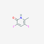 Structure of 3,5-DIIODO-6-METHYLPYRIDIN-2-OL