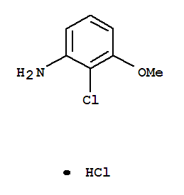 2-氯-3-甲氧基苯胺盐酸盐结构式