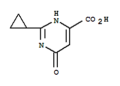 Structure of 2-CYCLOPROPYL-6-OXO-1,6-DIHYDRO-PYRIMIDINE-4-CARBOXYLIC ACID
