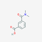 Benzoic acid, 3-[(dimethylamino)carbonyl]-结构式