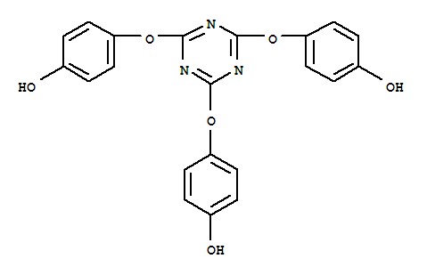 Structure of p,p,p-[1,3,5-triazine-2,4,6-triyltris(oxy)]triphenol