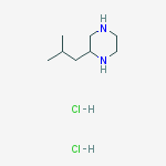 Structure of 2-(2-methylpropyl)piperazine,dihydrochloride