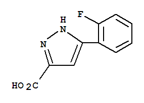 Structure of 3-(2-FLUOROPHENYL)-1H-PYRAZOLE-5-CARBOXYLIC ACID