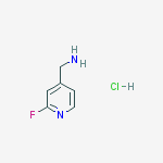 Structure of (2-fluoropyridin-4-yl)methanamine;hydrochloride