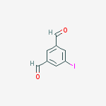 Structure of 5-IODO-1,3-BENZENEDICARBOXALDEHYDE> 95 %