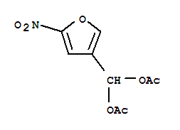 3-Furanmethanediol, 5-nitro-, diacetate结构式