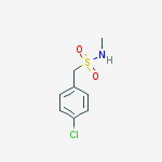 Structure of 1-(4-chlorophenyl)-N-methylmethanesulfonamide