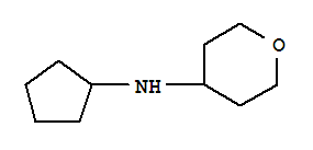 N-环戊基-四-2H-吡喃-4-胺结构式