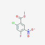 Structure of METHYL 2-CHLORO-4-FLUORO-5-NITROBENZOATE