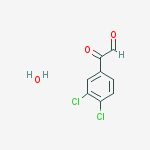 Structure of 2-(3,4-dichlorophenyl)-2-oxoacetaldehyde,hydrate